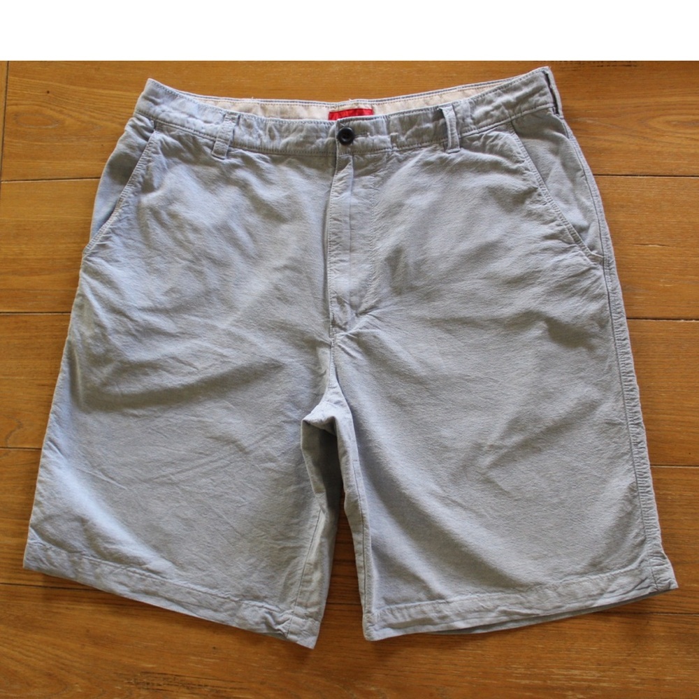 Izod Men’s Light Blue Dress Shorts 34 Preowned 100% Cotton